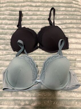 Marks & Spencer pack of lace wired push up bras, size 36C